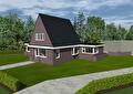 visualisatie uitbreiding bij bestaande woning aan Blijhamsterweg in Winschoten